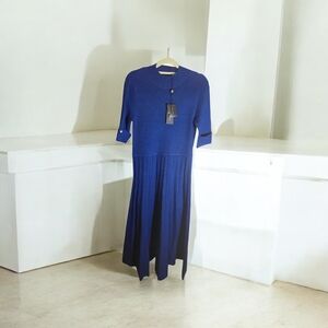 Elie Tahari Royal Blue Midi Dress